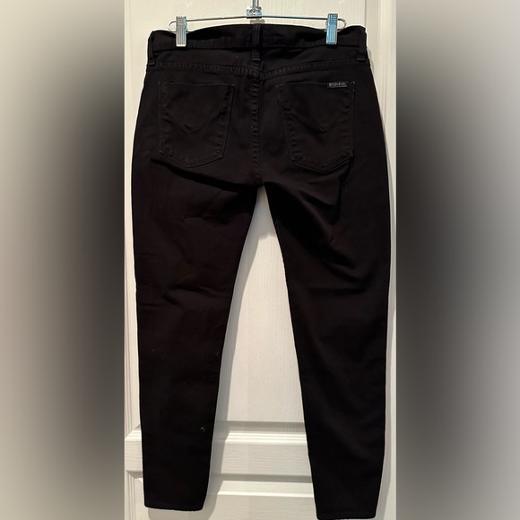 Hudson Jeans Black Skinny Jeans with Pink Stripe - Picture 6 of 6